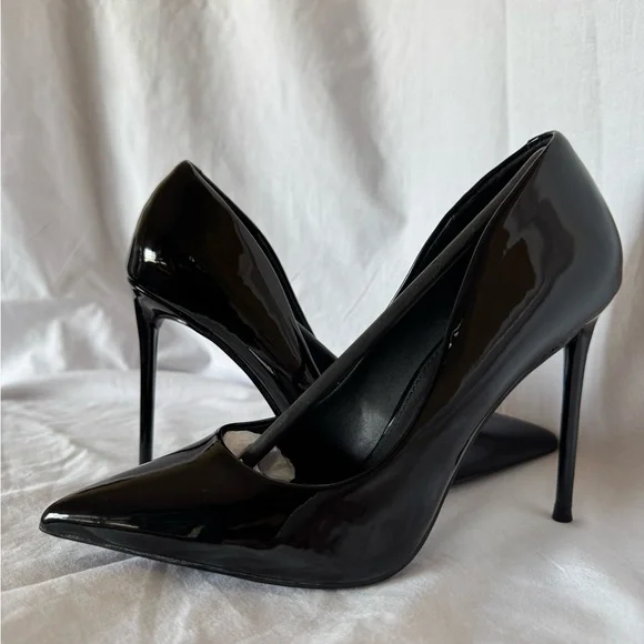 NWT Steve Madden Black Heels Pointed Toe Stiletto - Picture 4 of 9